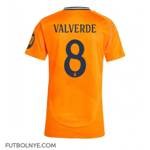 Camiseta Real Madrid Federico Valverde #8 Visitante Equipación para mujer 2024-25 manga corta